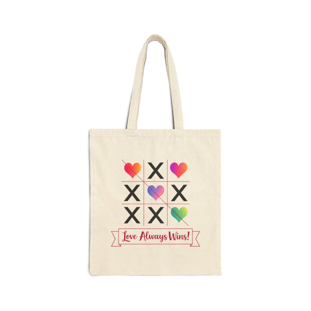 Love Always Wins Cotton Canvas Tote Bag