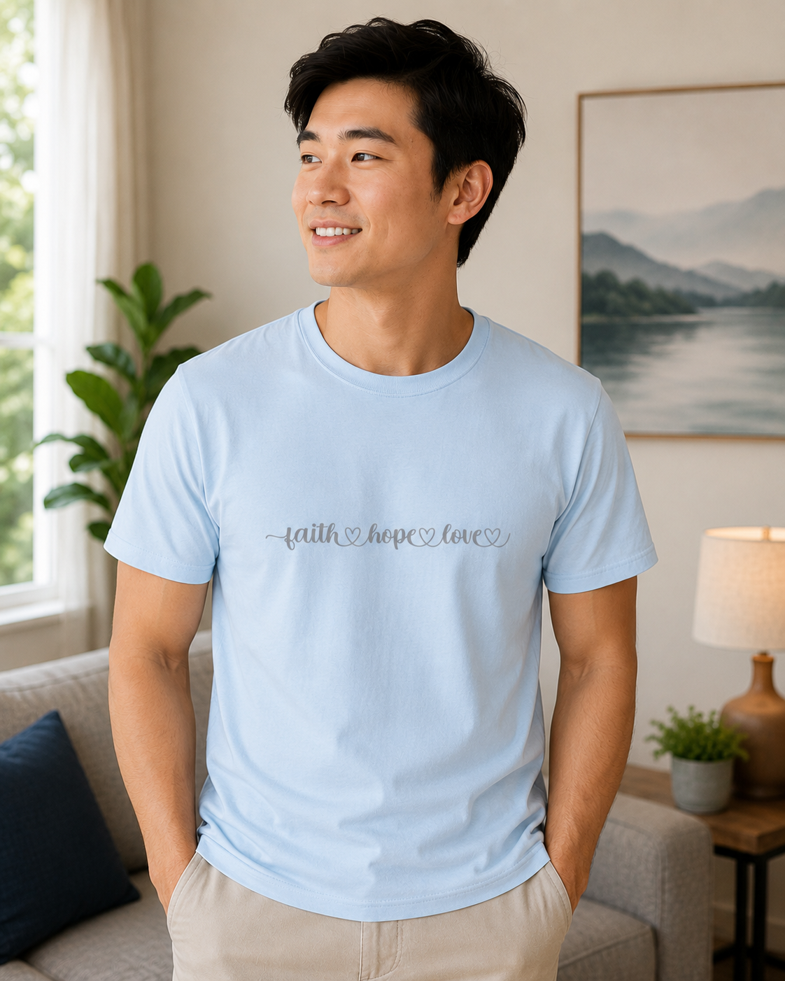 Faith, Hope, Love - Christian T-Shirt