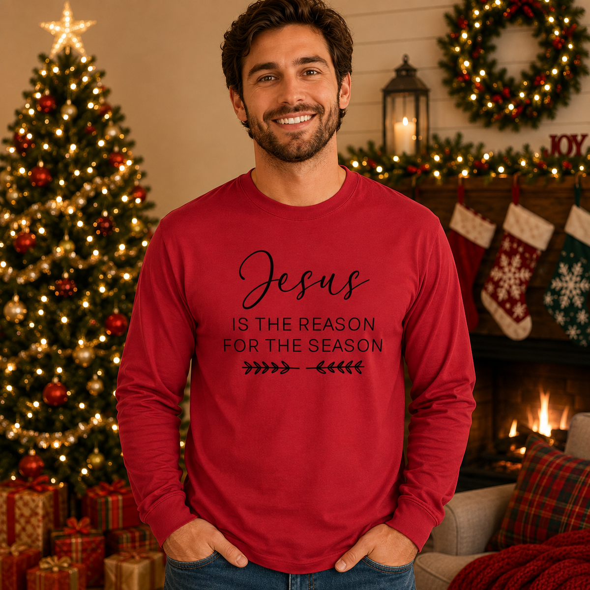Jesus Is the Reason for the Season Long Sleeve Tee