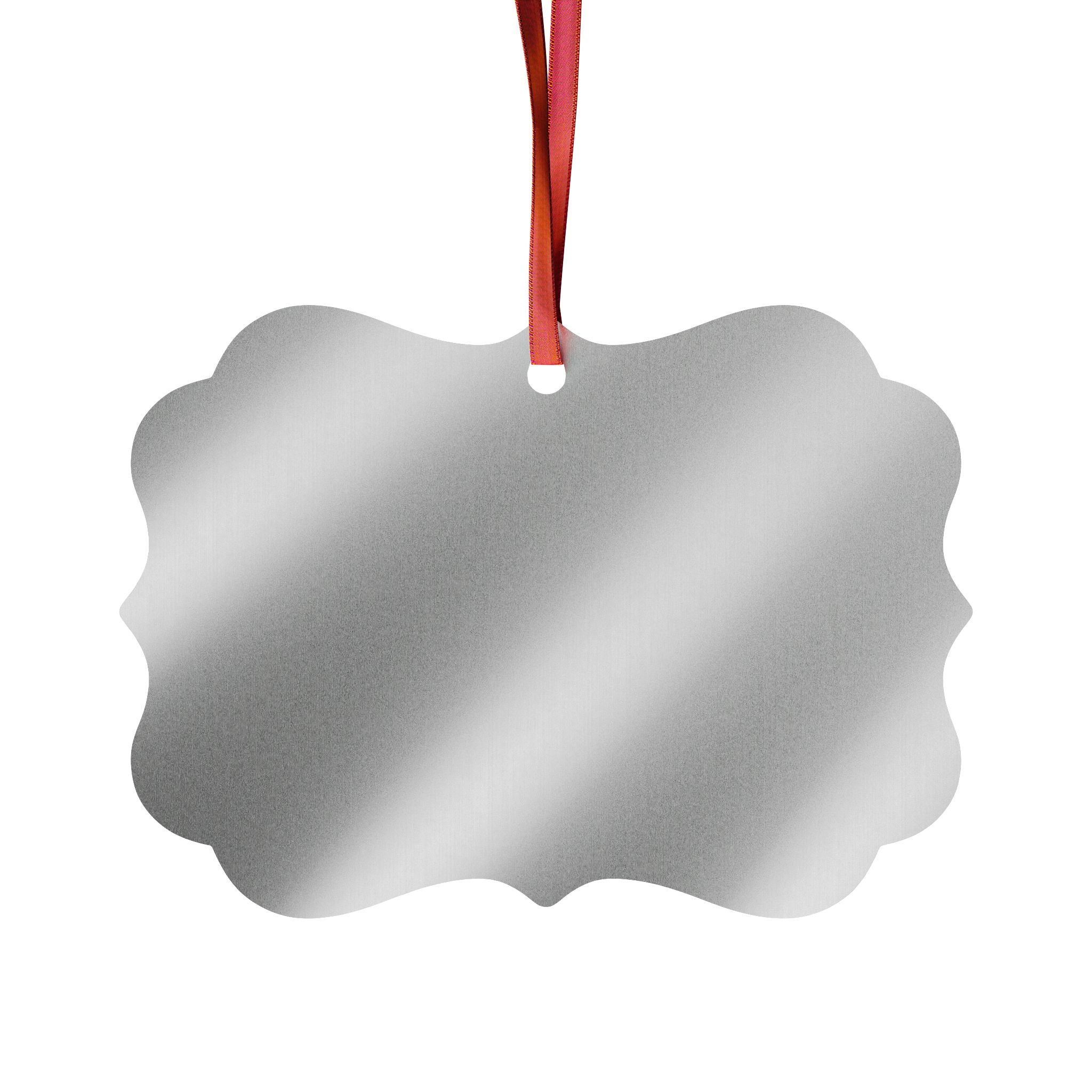 Joy to the World Christmas heart design Ornament | Aluminum ornament