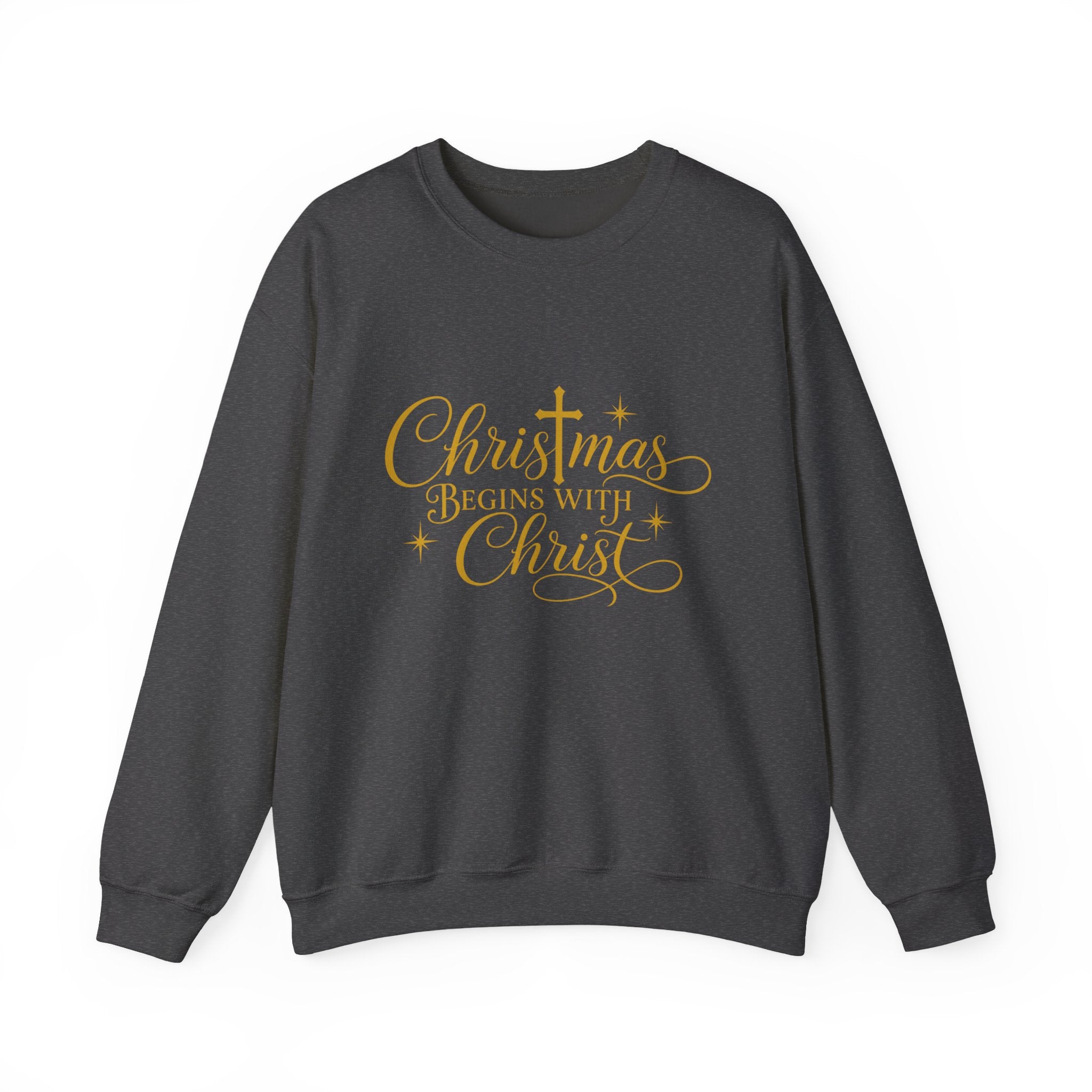 Christmas Begins with Christ Crewneck Sweatshirt