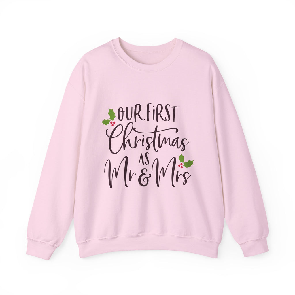 First Christmas as Mr. & Mrs. Crewneck Sweatshirt