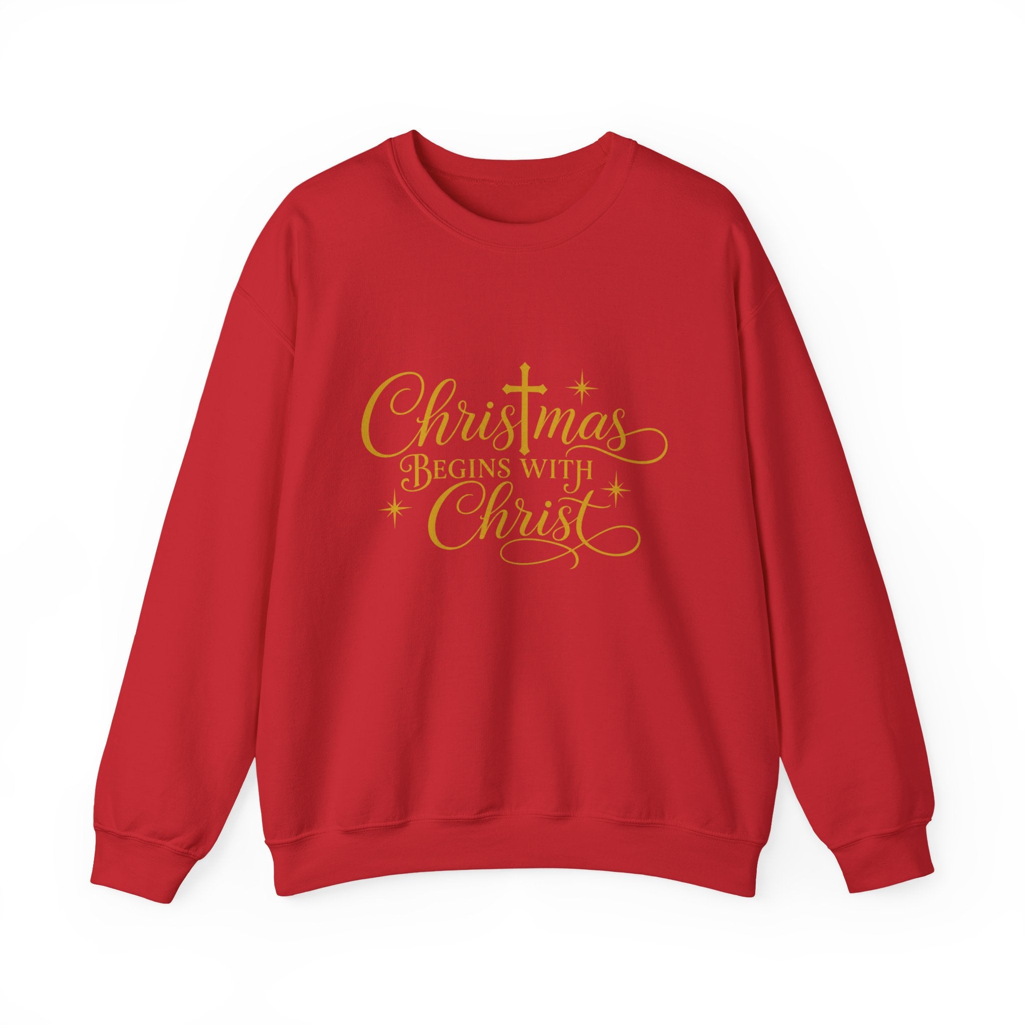 Christmas Begins with Christ Crewneck Sweatshirt