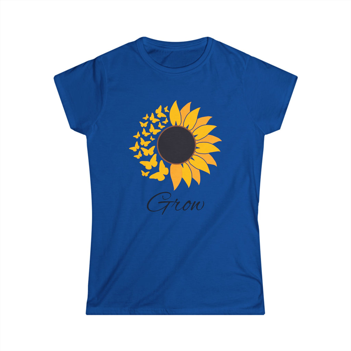 Women's Tee — Classic Softstyle White T-Shirt - "Grow"