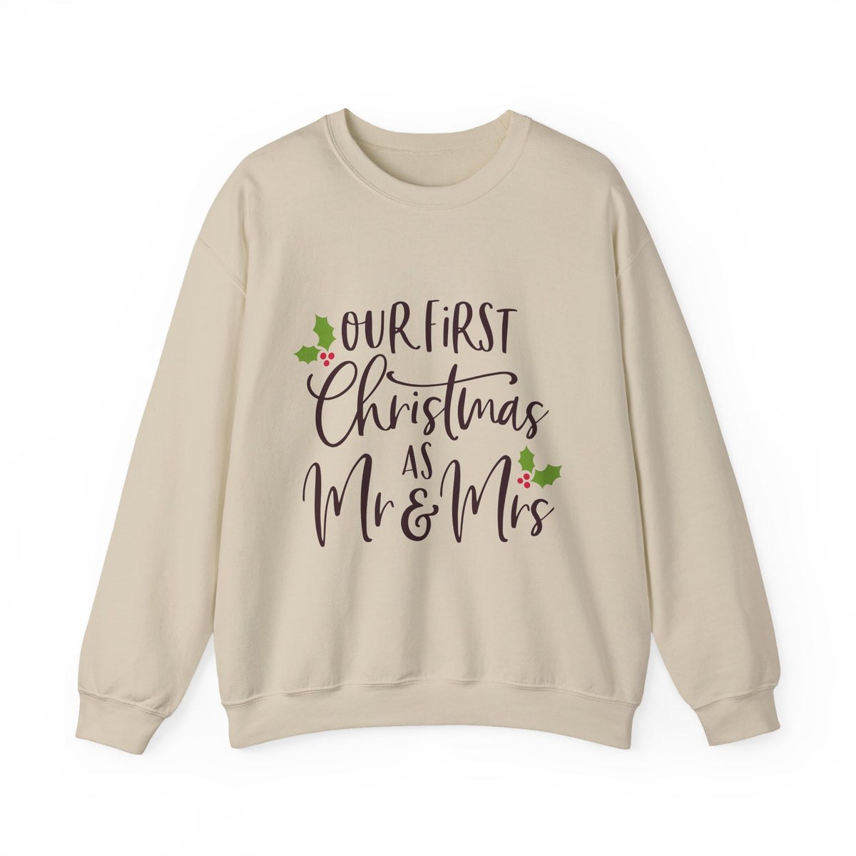 First Christmas as Mr. & Mrs. Crewneck Sweatshirt