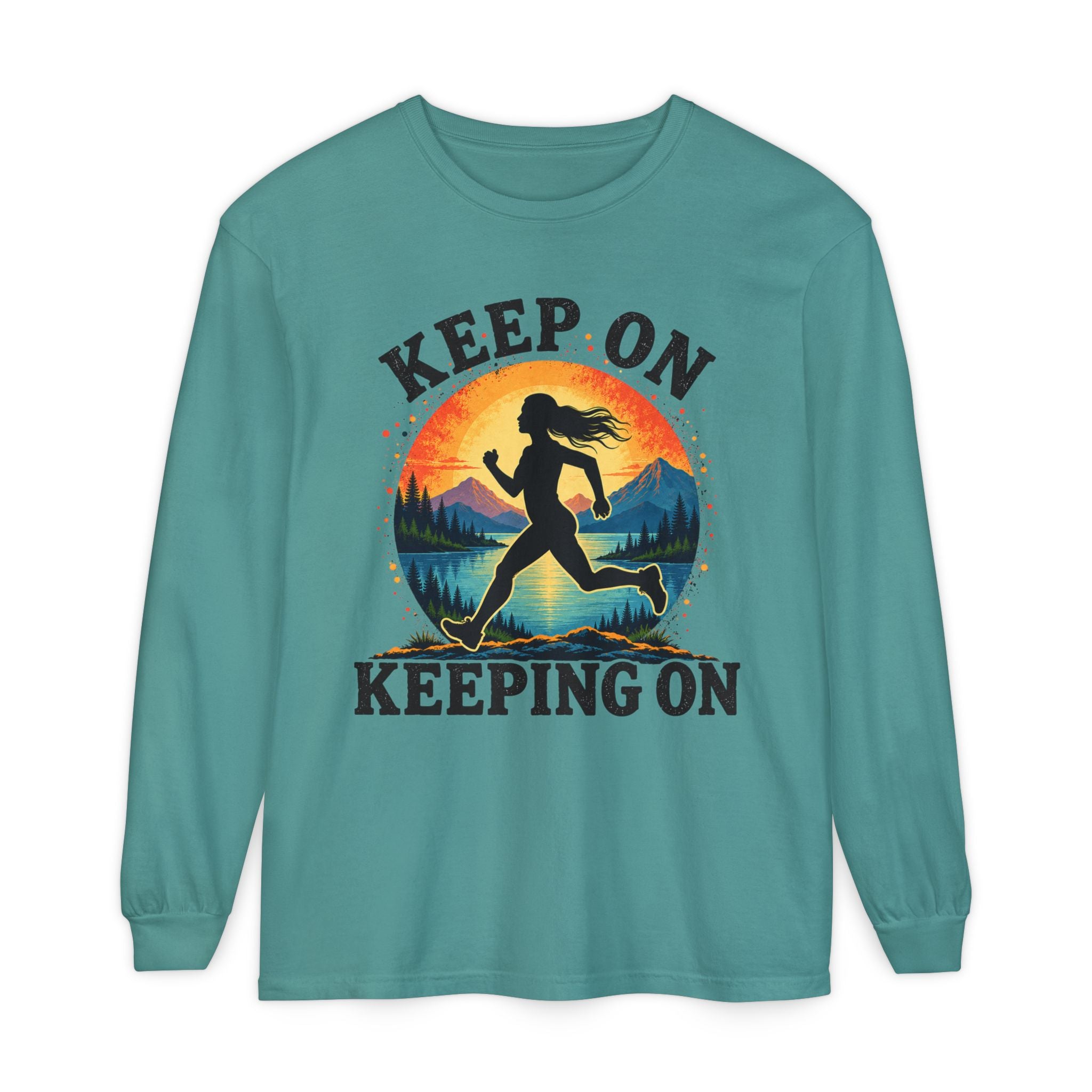 Keep On Keeping On Long Sleeve T-Shirt — Motivational Runner