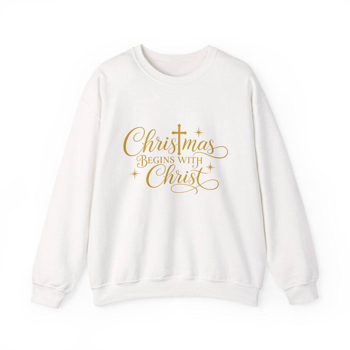Christmas Begins with Christ Crewneck Sweatshirt